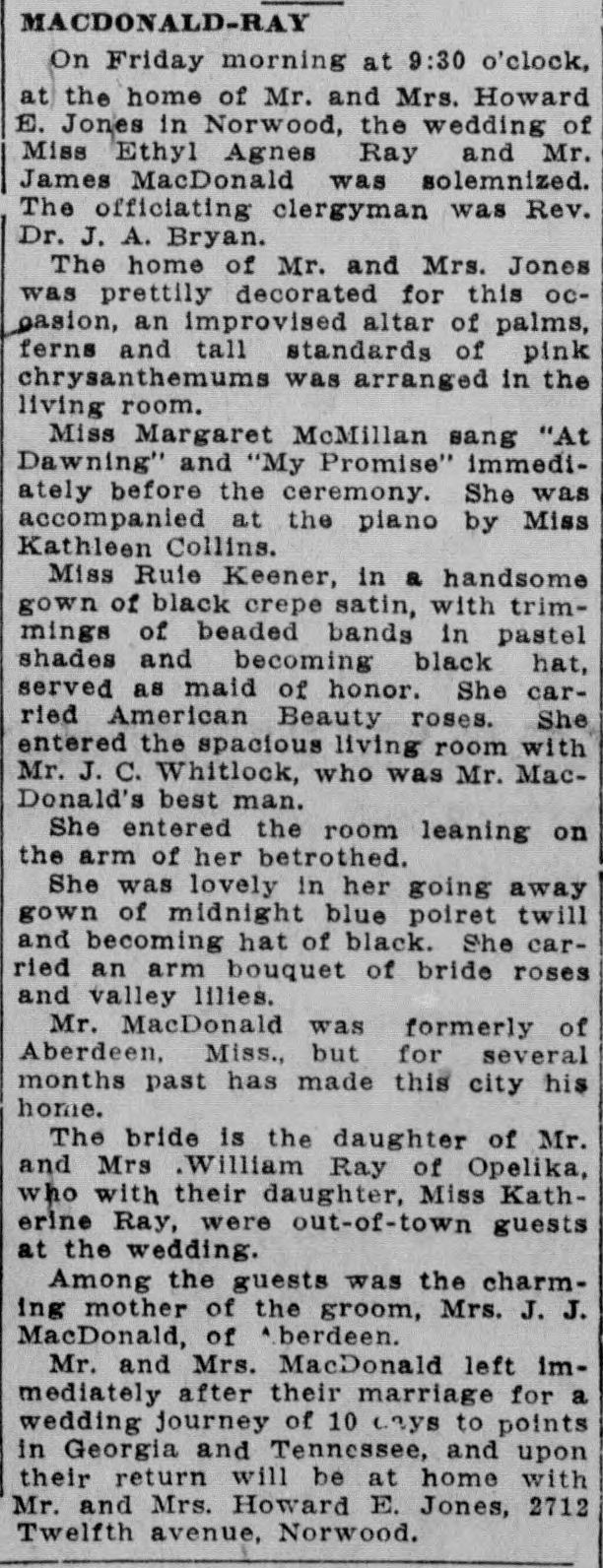 Ehyl Agnes Ray-James MacDonald